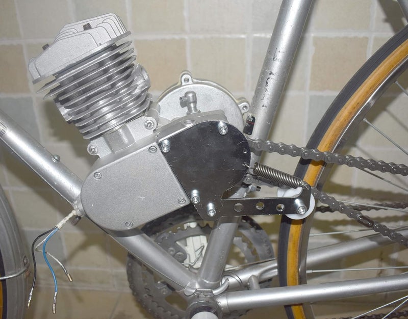 sthus Silver Spring loaded chain tensioner for 49cc 50cc 66cc 80cc Engine Motorized bike - Image 4