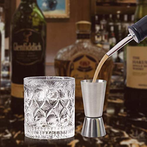 Newk Double Jigger for Bartending, 1/2 & 1 Oz(15 & 30 ML) Stainless Steel Cocktail Measuring Jigger (Set of 4) - Image 4