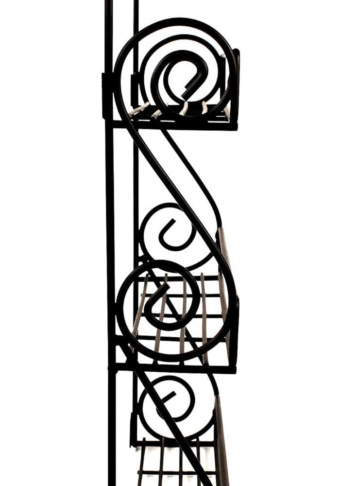 Spectrum Diversified Scroll Spice Wall Mount Rack in Black - 3-Tier Kitchen Organizer - Image 5