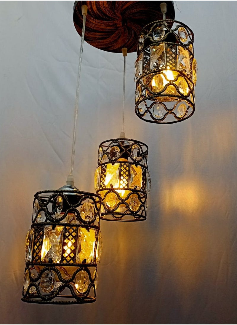 Generic Chandelier chandelier, crystal pendant lamps, modern pendant lighting for kitchen, dining room, bedroom, LED, bulbs included  - Image 1