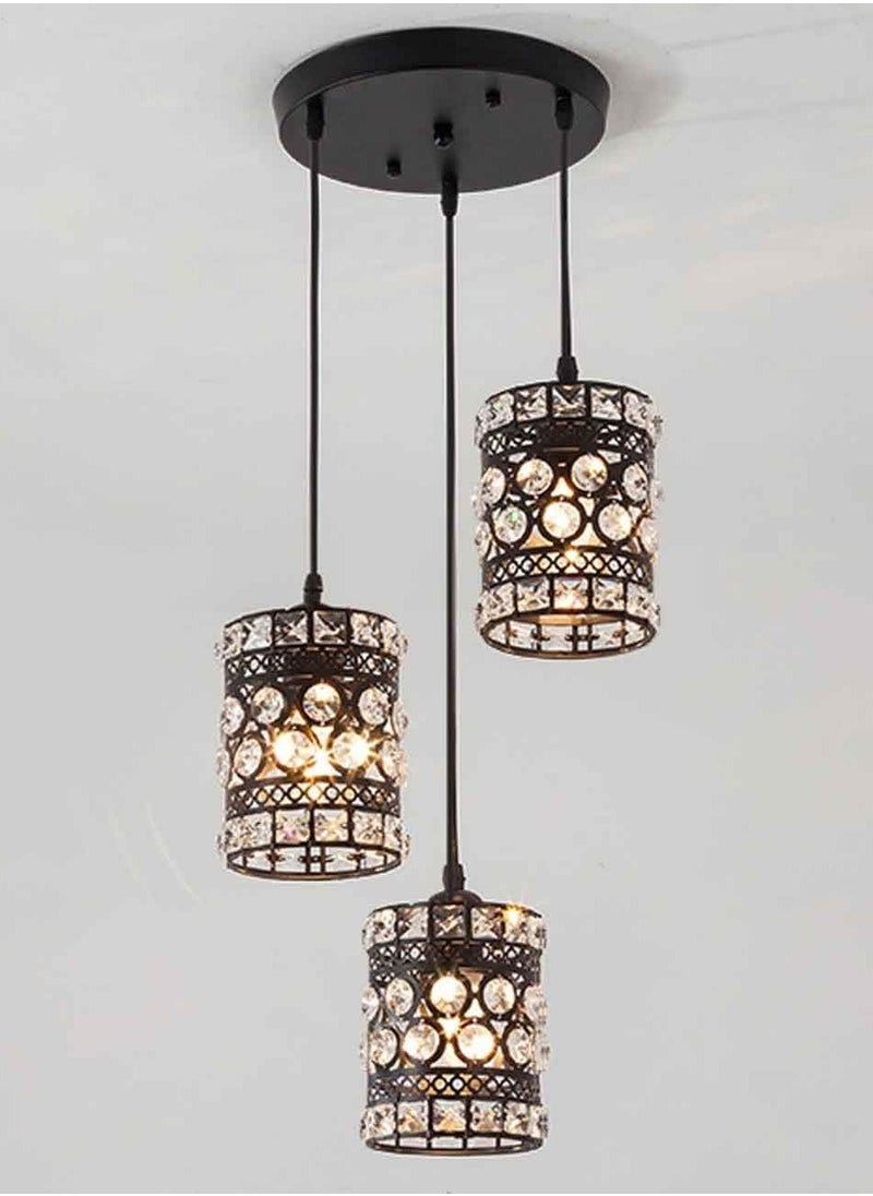 Generic Chandelier chandelier, crystal pendant lamps, modern pendant lighting for kitchen, dining room, bedroom, LED, bulbs included  - Image 2