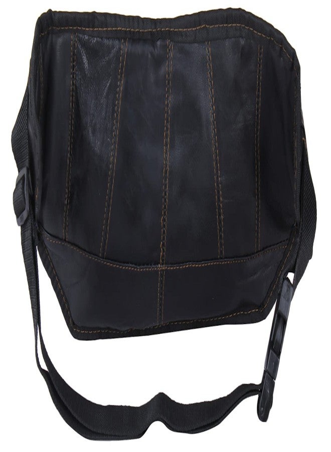 K London Leather Men Women Flat Waist Bag Fanny Bag Travel Document Holder (2914_YLW_zps) - Image 3