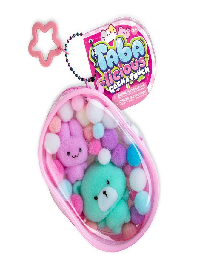 The Orb Factory ORB Tabalicious Gacha Pouch TABA Squishy Keychain Charms - Bunny and Bear Gachapon TABA Squishies with Pouch - Soft, Sticky Collectible TABA Fidget Stress Ball Toys for Kids, Backpacks, Keys and More - Image 3