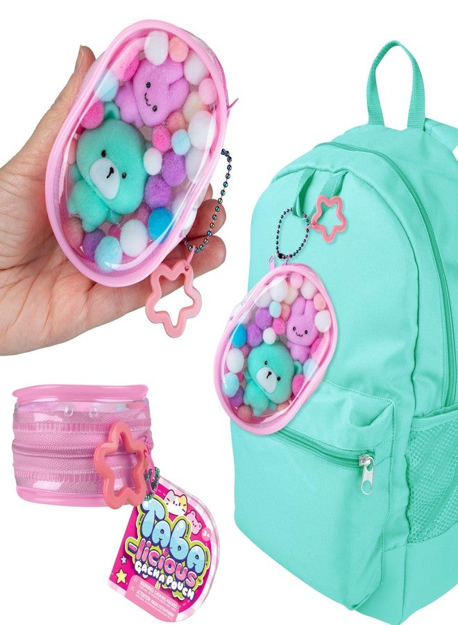 The Orb Factory ORB Tabalicious Gacha Pouch TABA Squishy Keychain Charms - Bunny and Bear Gachapon TABA Squishies with Pouch - Soft, Sticky Collectible TABA Fidget Stress Ball Toys for Kids, Backpacks, Keys and More - Image 2