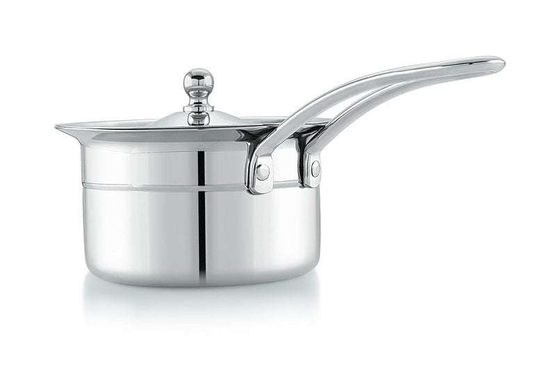 M MUKTI Crafted for Excellence Mukti Premium Stainless Steel Curry Gravy Saucepan with Lid 1000 ML - Image 2