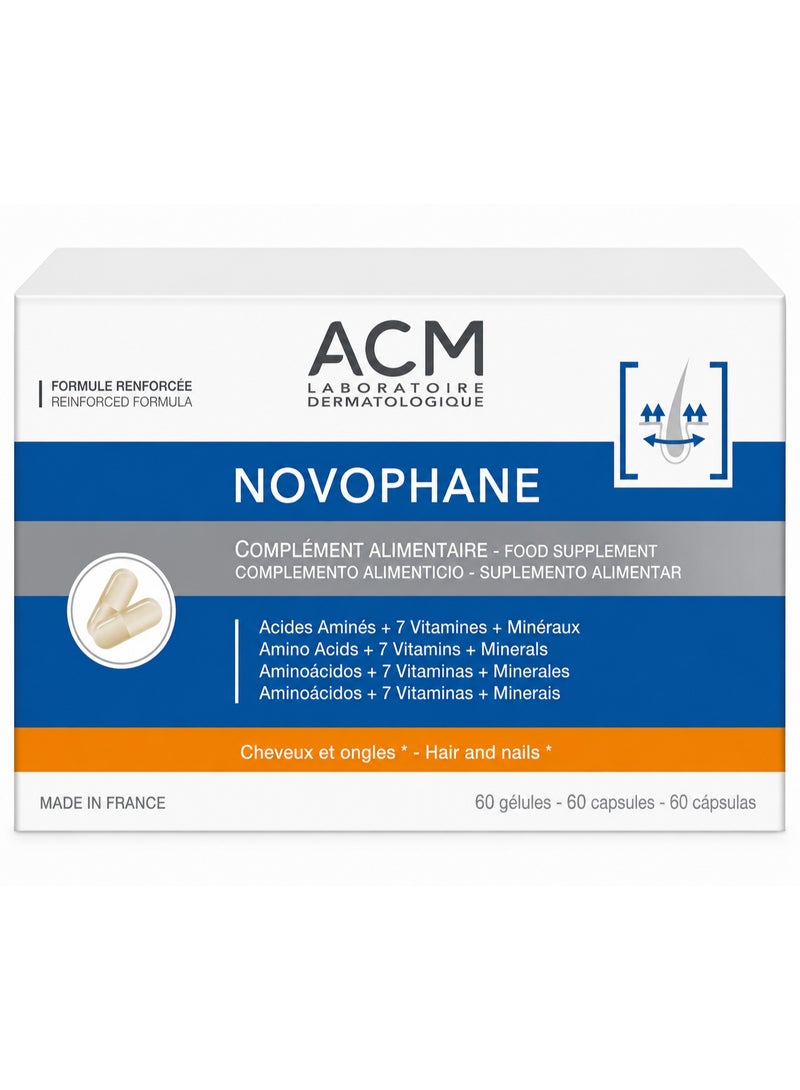 Novophane Hair & Nail 60 Capsules – Food Supplement for Hair Growth & Strength