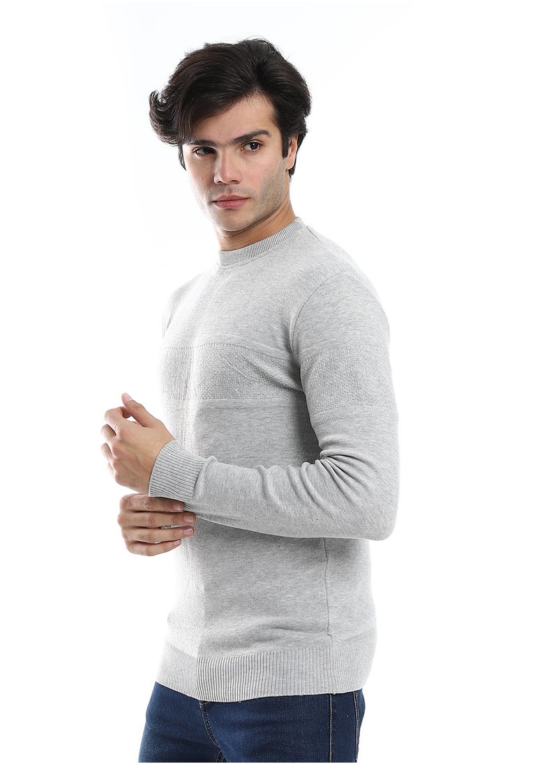 Caesar - Wool Mens Pullover With Multi Design - Image 1