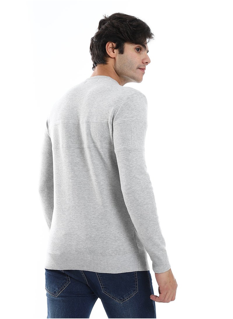 Caesar - Wool Mens Pullover With Multi Design - Image 1