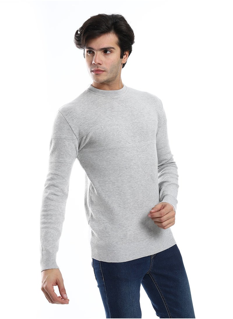 Caesar - Wool Mens Pullover With Multi Design - Image 1