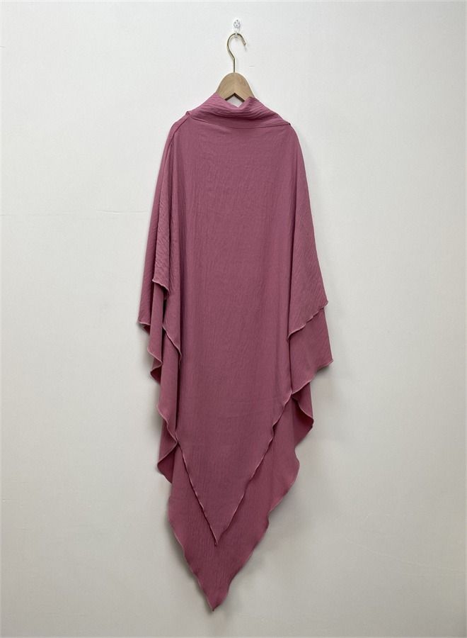 Loquat Simple And Fashionable Solid Color Scarf Pink  - Image 1