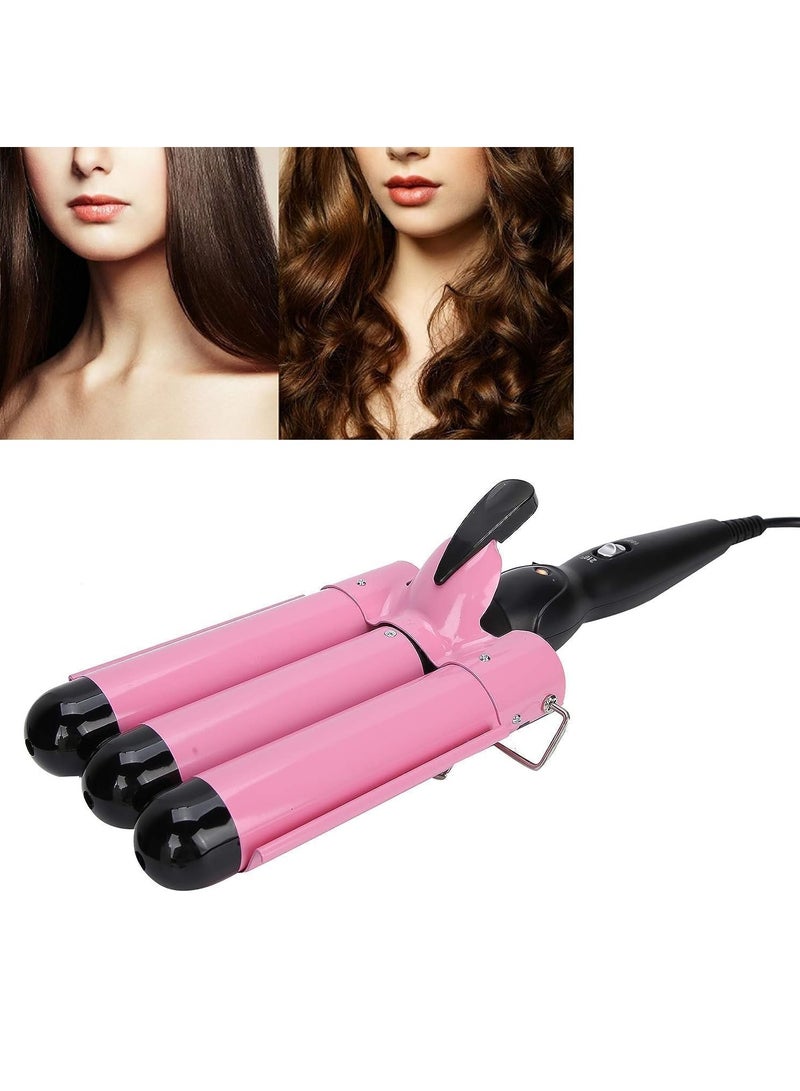 TIGER New 3 Barrel Curling Iron, 32mm Hair Curler Electric Hair Waver, Temperature Adjustable Quick Heated Hair Crimper Styling Tool, Ideal for Salon and Home Use - Image 5