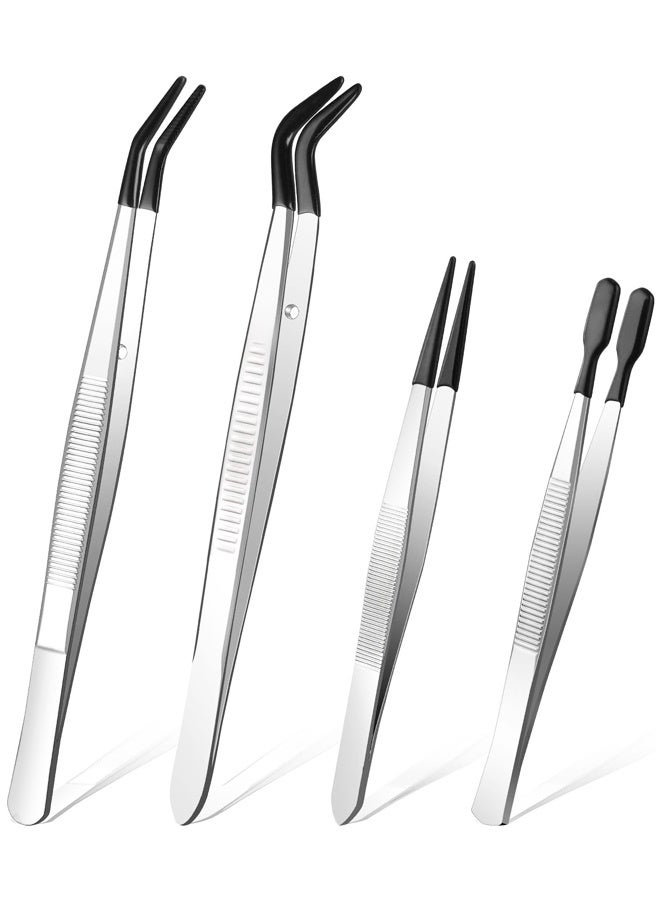 4PCS المطاط أطراف الفولاذ المقاوم للصدأ مجموعات المجلدات للحرف الحرفية - Image 1