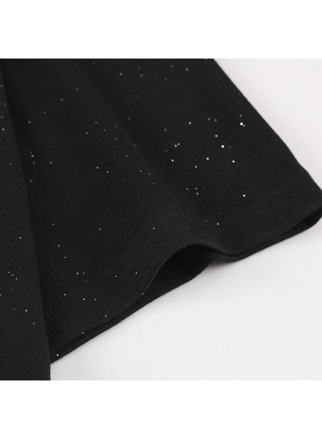 Glm Short-sleeve T-shirt For Men, Summer Trendy Starry Sky Light Luxury Loose Ice Silk Cotton Undershirt - Image 2