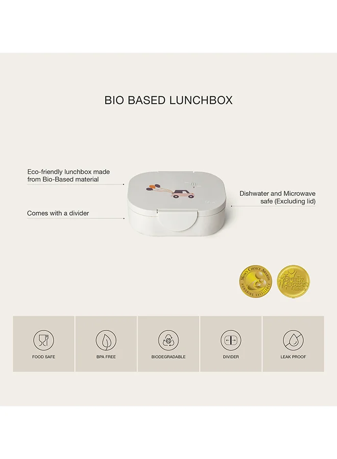 Citron Bio-Based Lunchbox - Vehicles - Leakproof Sustainable Bento Box