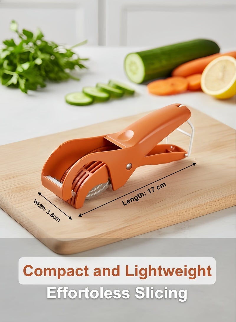DQ faith Kitchen Stainless Steel Vegetable and Fruit Slicer Multi functional Vegetable Salad and Fruit Slicer - Image 4