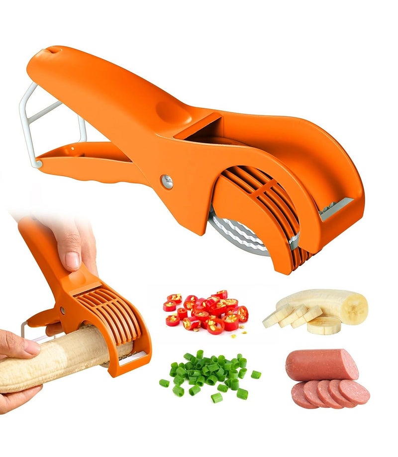 DQ faith Kitchen Stainless Steel Vegetable and Fruit Slicer Multi functional Vegetable Salad and Fruit Slicer - Image 1