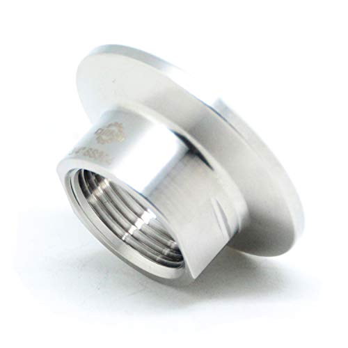 QiiMii Sanitary Female Threaded Pipe Fitting to 1.5 Inch Tri Clamp (OD 50.5mm Ferrule) (Pipe Size: 3/4" NPT) - Image 5