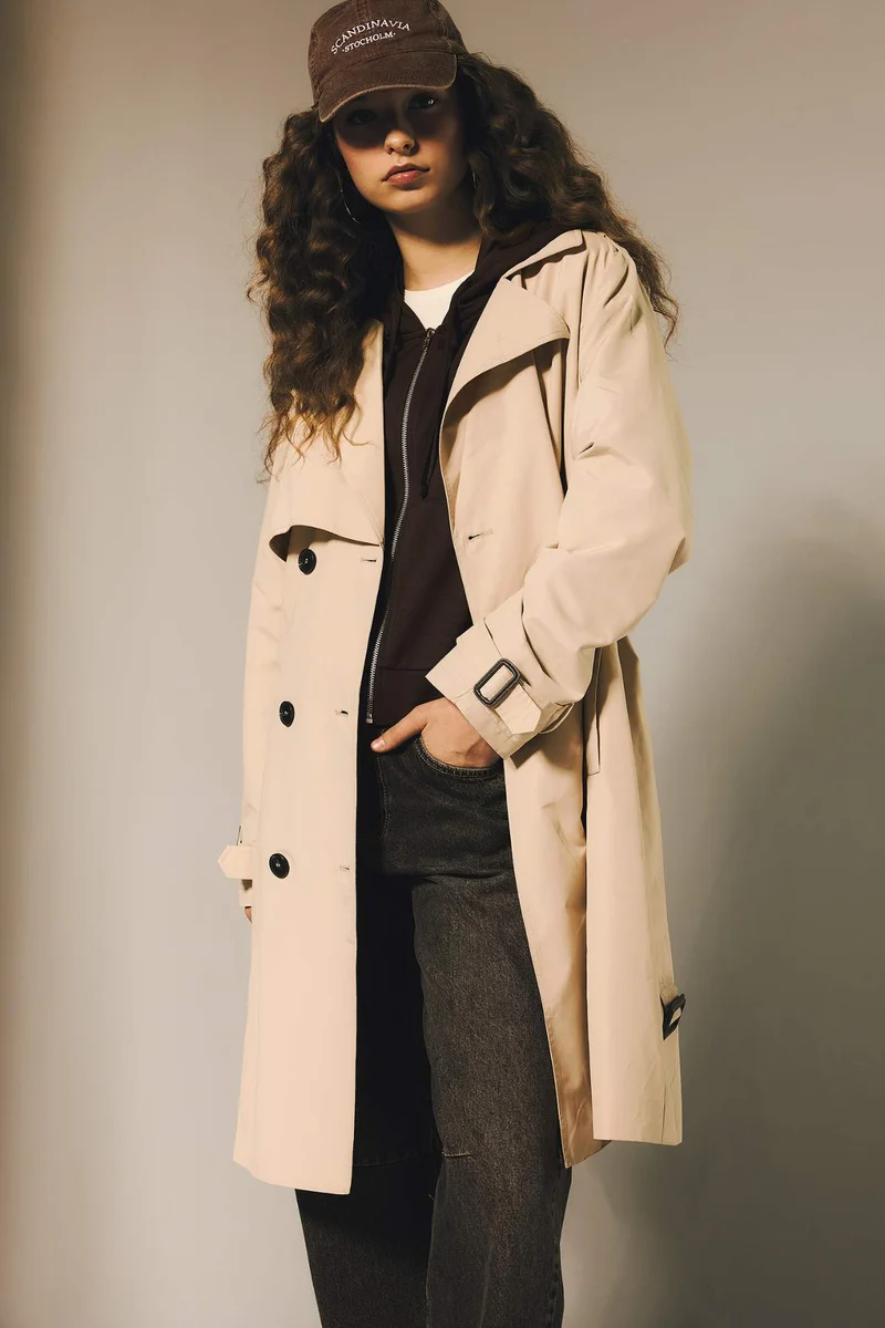 DeFacto Regular Fit Trench Coat