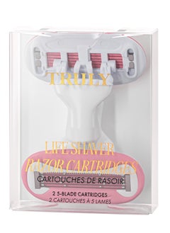 Truly Truly Life Pink Razor Cartridges | 2 Pcs Razor Blade Refills | Double Bladed Head Razors for Women with Interchangeable Razor Refills for Consistently Smooth and Effortless Shaving 