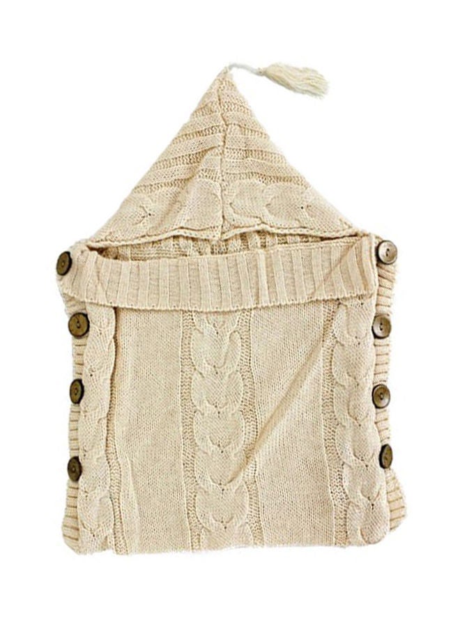 NIBEMINENT Crochet Knitted Hoodie Swaddle - Image 1