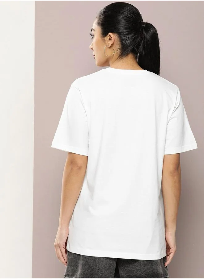 ديلينجر Oversized Girl Graphic Print T-Shirt by Styli