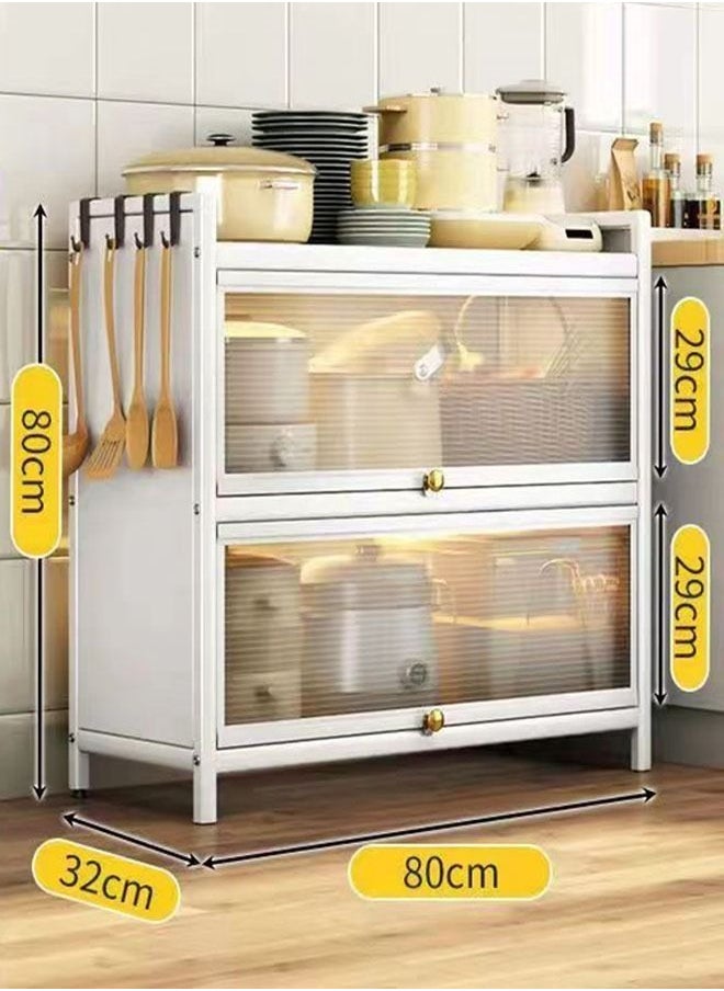 NKX 3-Tier Stackable Organizer Cabinet with Doors  - Image 1