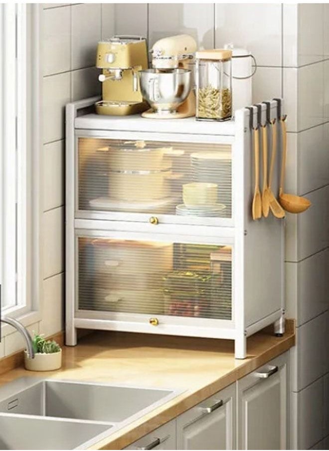 NKX 3-Tier Stackable Organizer Cabinet with Doors  - Image 2