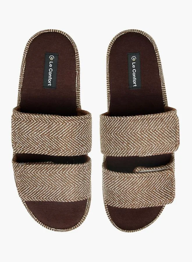 لو كونفورت شباشب رجالية بشريط لاصق لغرفة النوم