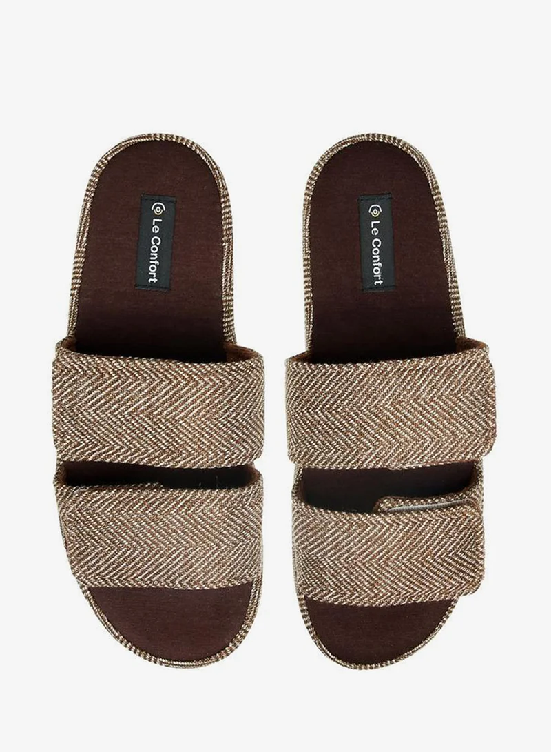 لو كونفورت شباشب رجالية بشريط لاصق لغرفة النوم