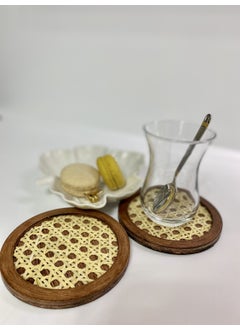 Maison Avf Rattan Hazeran Coaster Antique Color MA036  - Image 1