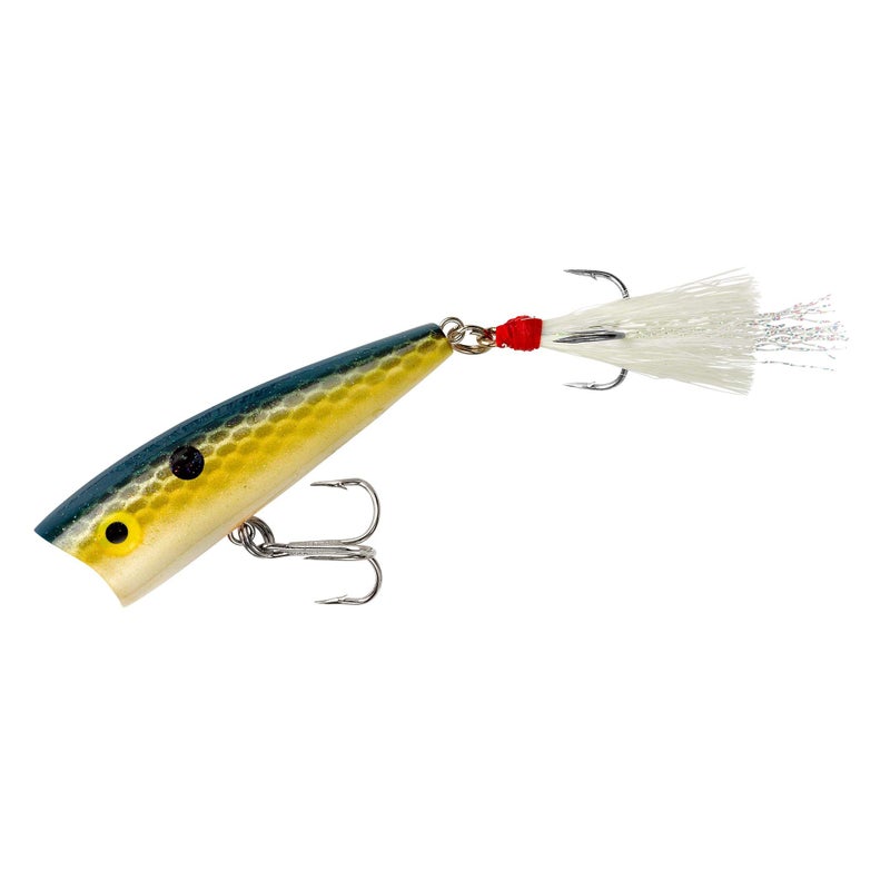Rebel Lures Pop-R Topwater Popper Fishing Lure, Foxy Shad, Teeny Pop-R (1/8 oz), 2-Inch - Image 4