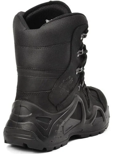 Scooter  Black Nubuck Waterproof Outdoor Long Boot