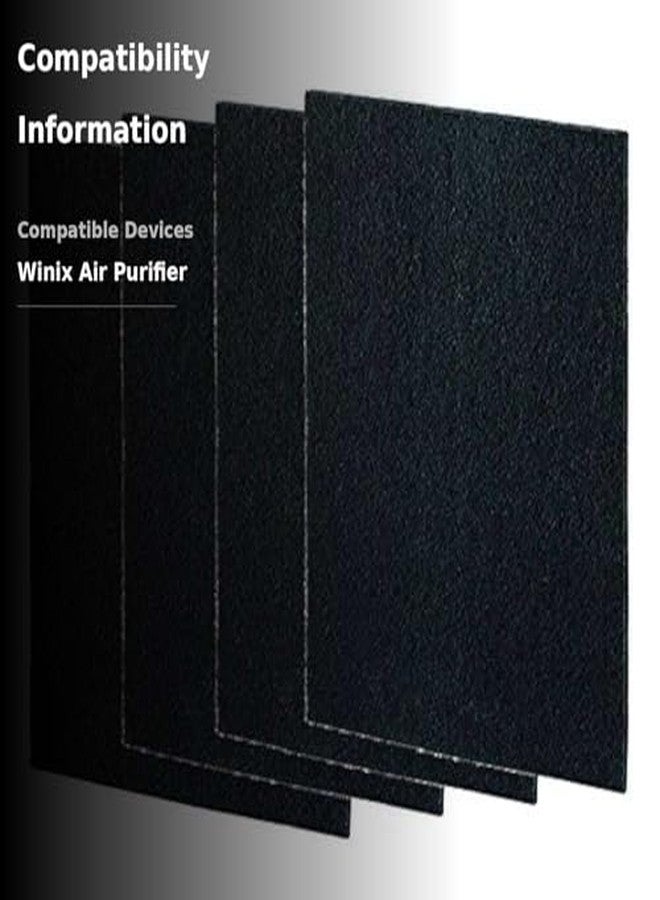 Nispira Carbon Pre-Filter Replacement for Winix Air Purifier Odor Control Part Filter A 115115 Size 21 AM90 C535 5300-2 Activated Carbon, 4 Sheet - Image 4