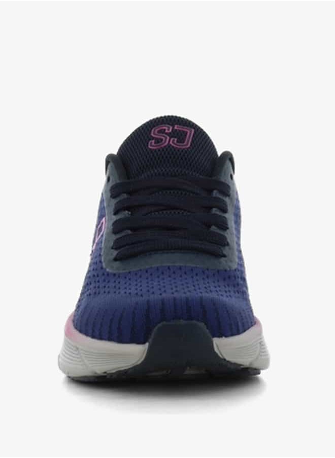 Women's Panelled Lace-Up Low Ankle Sneakers