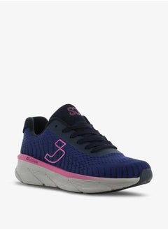 SJ Women's Panelled Lace-Up Low Ankle Sneakers  - Image 1