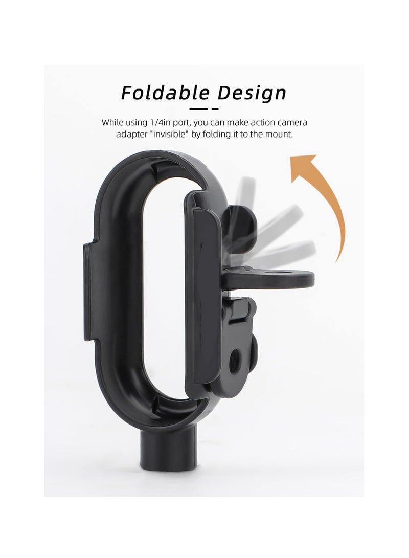 SYOSI Camera Mount Adapter Protective Housing Frame, Fit for Insta360 Go 3 Bezel, Thumb Camera Adapter, Shock Absorbing Housing Cage Expansion Quick Release Accessory, Use with Backpack Clamp - Image 4