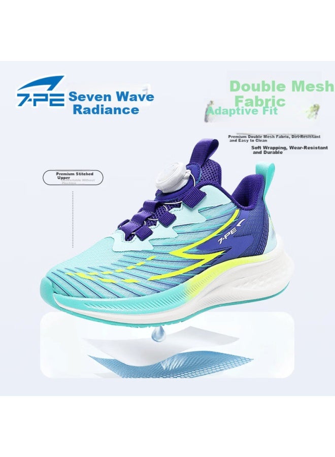 7-pe Boys' Shoes Spring New Breathable Mesh Youth Sports Training Shock-absorbing Carbon Plate Running Shoes - Image 1