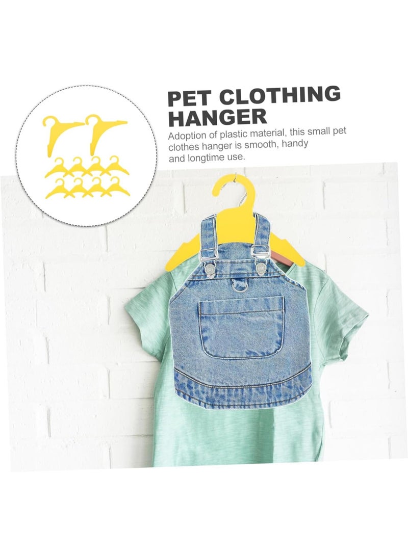 GGOOT Pet Products for Dogs 10pcs Plastic Mini Hangers for Pet Clothing Dog and Cat Hangers - Image 3