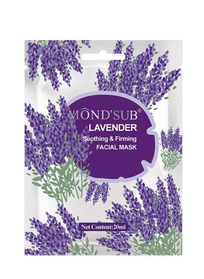 MOND'SUB Lavender Soothing & Firming Facial Mask Sheets Pack Of 5 X 20Ml - Image 4