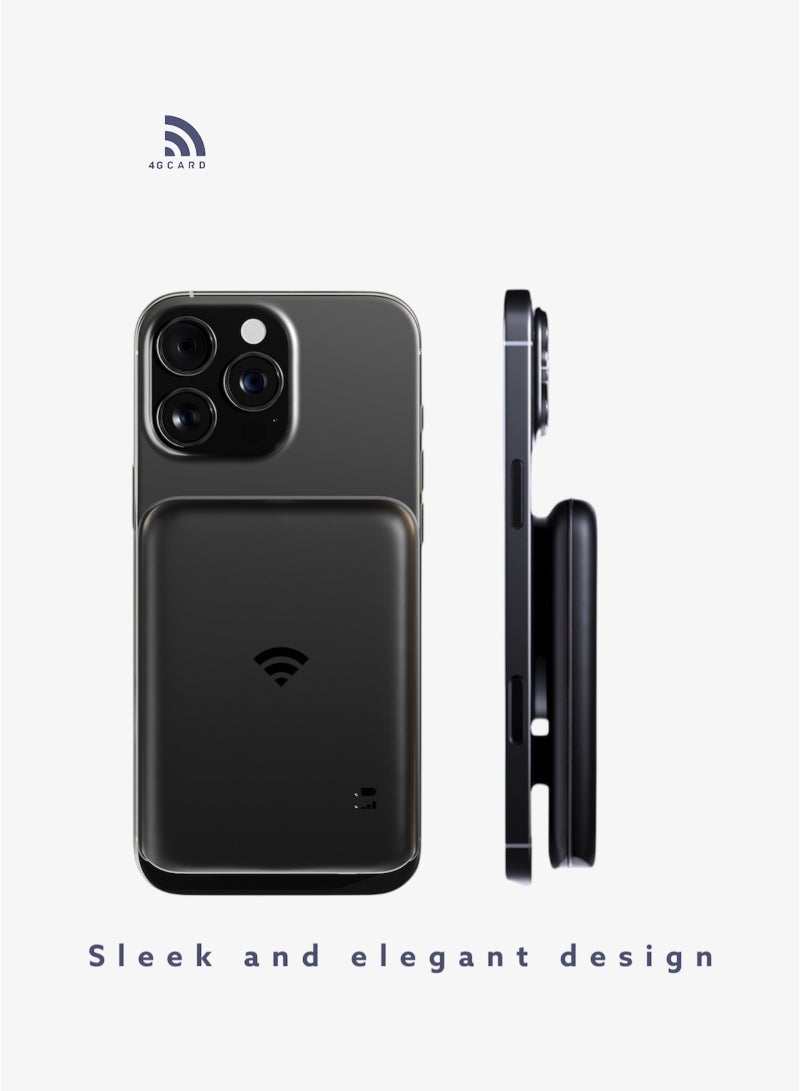4GCARD1624/Portable Wi-Fi Router / 4100mAh / 10 Connected Devices / Travel /4G / LTE Home & Outdoor Portable Router for Office and Home/Desert color image 7