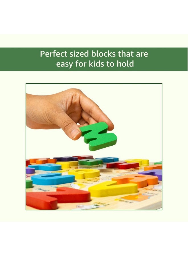 Cubelelo Alphabet Learning Board (Wooden) | Wooden Letter Matching Puzzle | Early Learning Toy for Kids Boys Girls 3 Ys Old & Up | Preschool Educational Game - Image 4