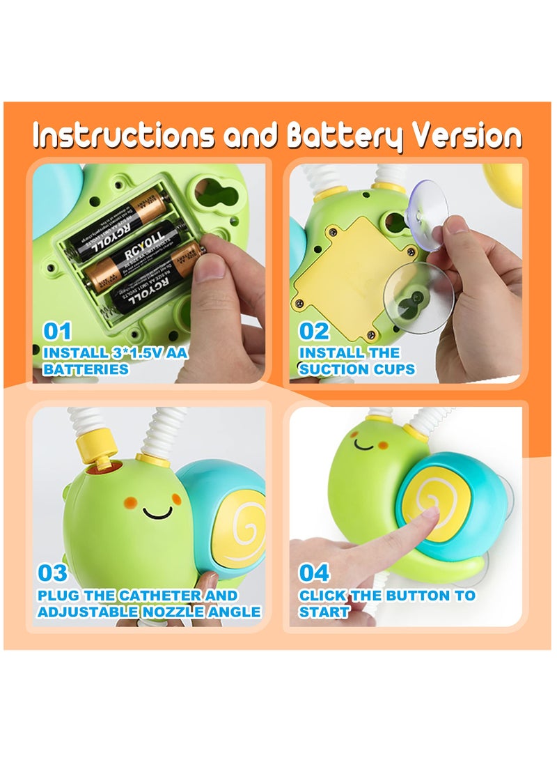 Captaintech Electric Spray Water Squirt Sprinkler Bath Toys for Babies, Upgraded Double Sprinkler Shower for Kids 18 Months and Up, Fun Water Play for Bathtime and Preschool Activities. - Image 5