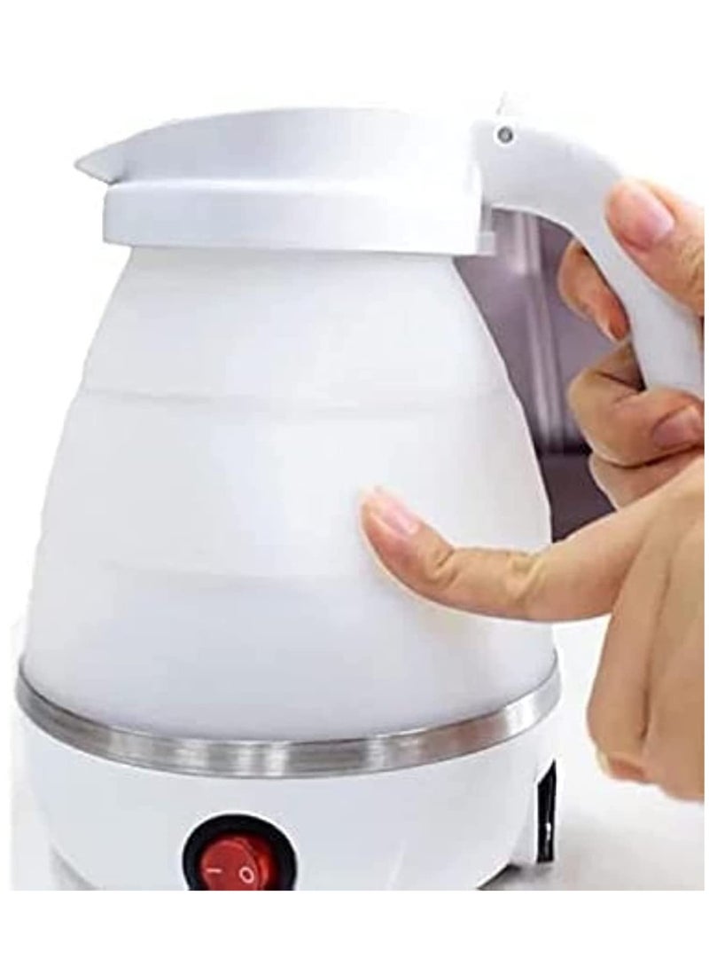 ELTRAZONE غلاية كهربائية قابلة للطي، غلاية كهربائية محمولة بقوة 400 وات، سعة 0.6 لتر، للسفر والتخييم (وردي) - Image 3