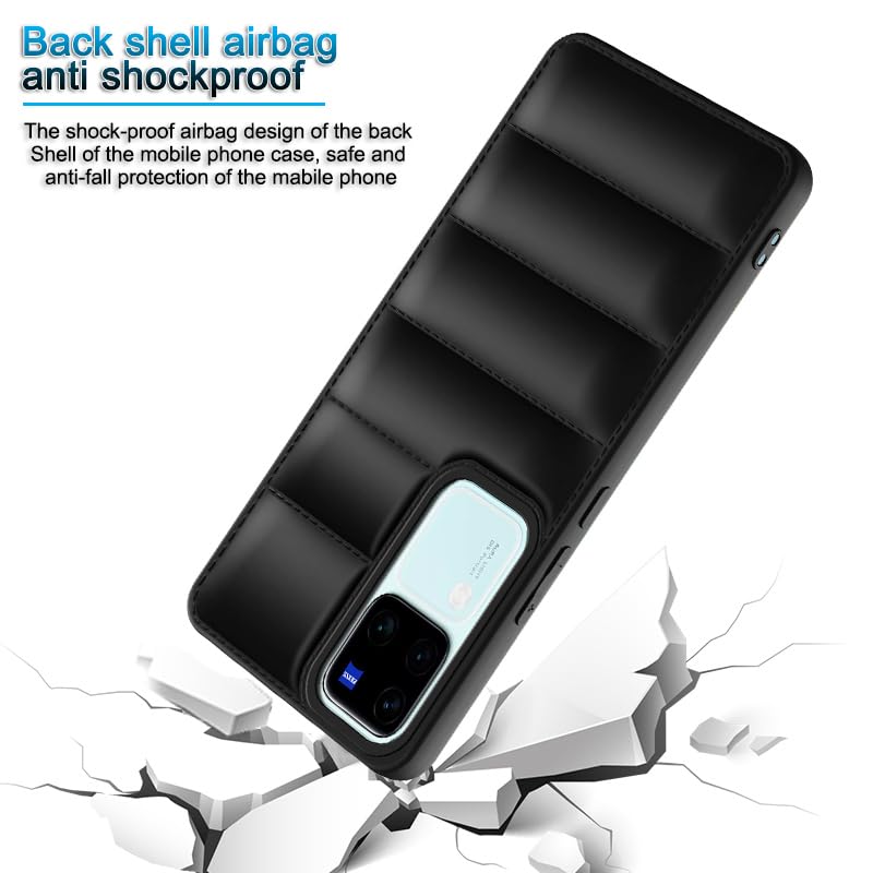 Plus Puffer Case Camera Protection Soft Back Cover for Vivo V30 5G | Vivo V30 Pro 5G - Image 4