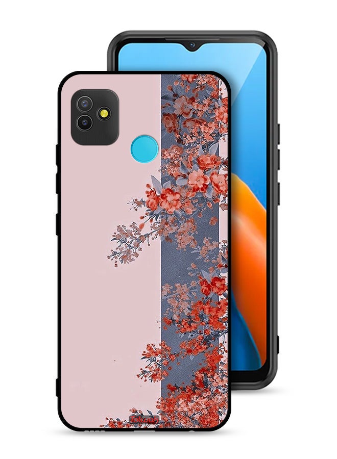 Tolwak Tecno Pop 5 Protective Case Cover Tree Leaves And Flowers Art - Image 1