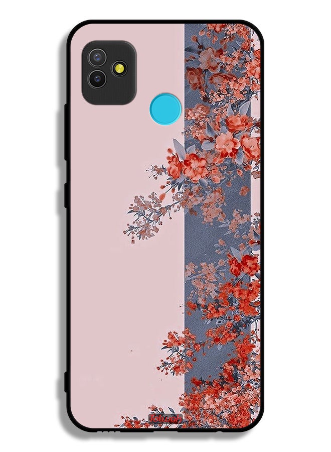Tolwak Tecno Pop 5 Protective Case Cover Tree Leaves And Flowers Art - Image 2