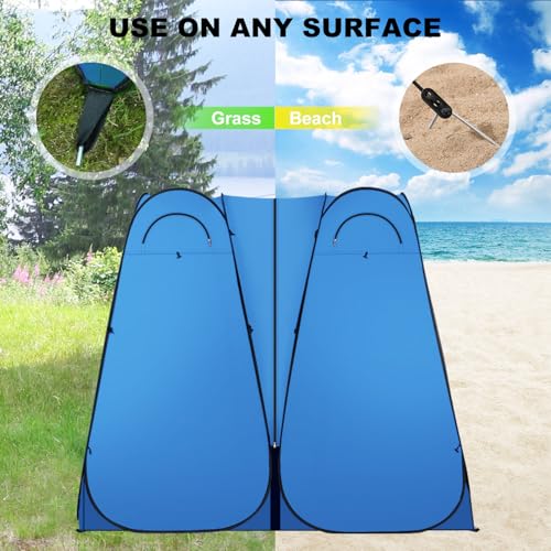 WolfWise 2 Room Pop Up Shower Privacy Tent Dressing Room Sun Shelter for Outdoor Camp Toilet Camping Biking Fishing - Image 2