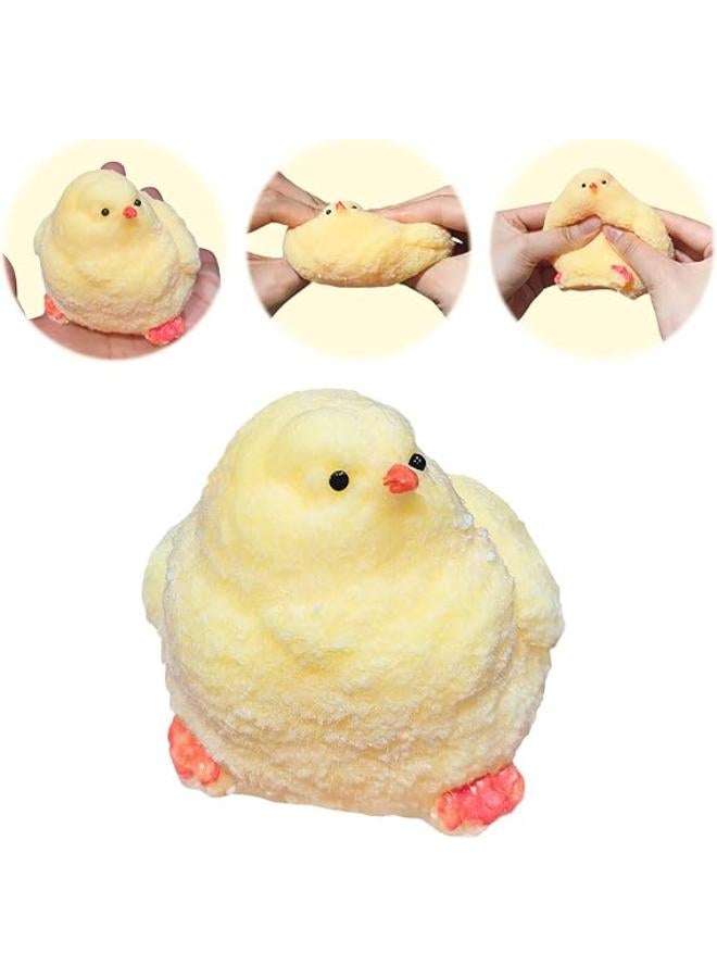 Taba Squishy Chick|Ultra Soft Handmade Chick Taba Squishy Toys|Sensory Stress Ball for Kids with Autism|Squeeze and Sticky Fidget Toy Party Favor for Kids and Adults