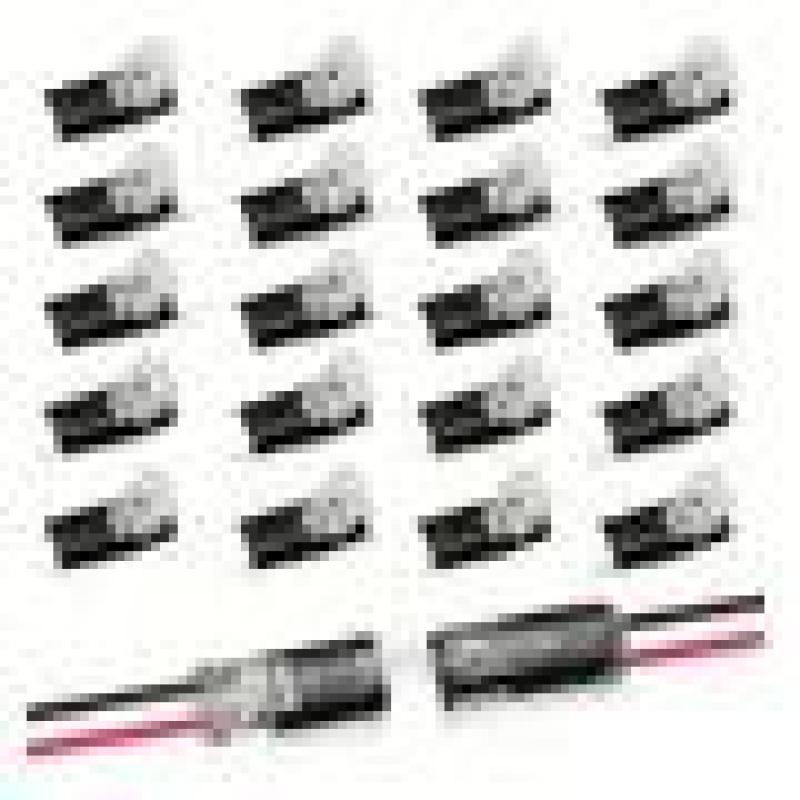 Quick Wire Connector: 20-Pack Black Lock Terminal Block - Tool-Free Push-In Installation, Compact Fit For Tight Spaces, Instant Secure Connection Low Voltage Wire Connector For Home Workshop DIY Wirin
