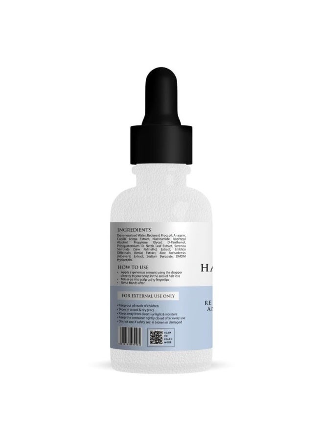 Nirvasa Hair Vitals Hair Growth Serum (50ml) | With 3% Redensyl, Procapil & Saw Palmetto | Natural DHT Blocker for Hair Fall Control & Growth | Fast Absorption, Non-Sticky & Non-Irritating – Pack of 1 - Image 2